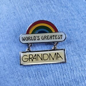 Vintage 1979 Worlds Greatest Grandma Pin Centennia